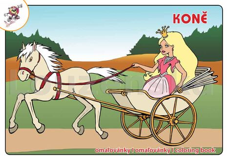 Omalovánky A5 Koně
