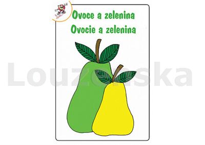 Omalovánky A5 Ovoce a zelenina
