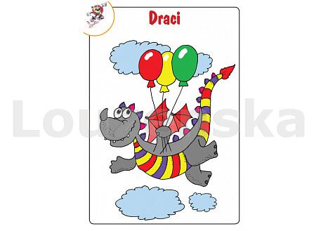 Omalovánky A5 Draci