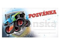 Pozvánka 190x100mm P022 Monster Truck/10ks