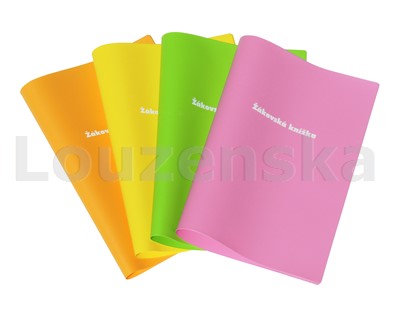 Obal na žákovskou knížku barevný PVC