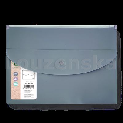 Obálka se zipem+druk A5 Releaf modré SPOKO