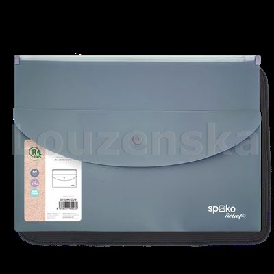 Obálka se zipem+druk A4 Releaf modré SPOKO