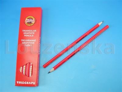 Tužka grafit. tříhranná 1802 č.1 lakovaná KOH-I-NOOR
