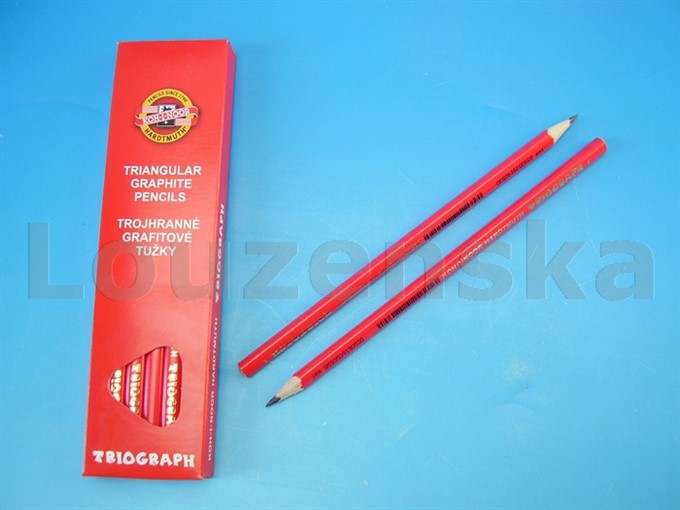 Tužka grafit. tříhranná 1802 č.1 lakovaná KOH-I-NOOR