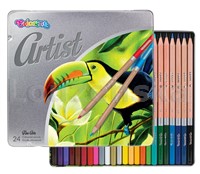 Pastelky Artist dřevěné sada/24barev v plechu COLORINO