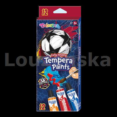 Temperové barvy 12ml sada/12barev Football COLORINO