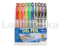Pera gelová sada/10ks glitter GG1068-10 MFP