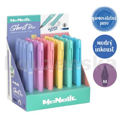 Plnící pero gumovat. Pastel mix McNeil