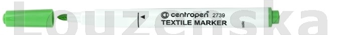 2739 žlutozelený Značkovač na textil CENTROPEN