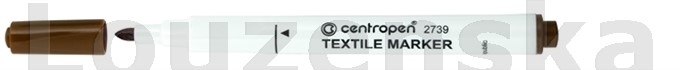 2739 hnědý Značkovač na textil CENTROPEN