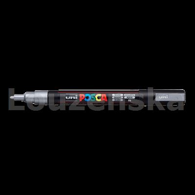 Akryl.popisovač Posca PC-3M stříbrný