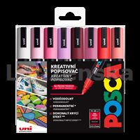 Sada akryl.popis./8barev Posca PC-5M Love