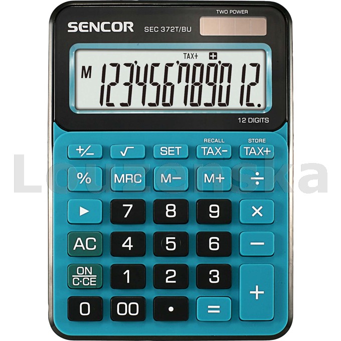Kalkulačka SEC 372T/BU modrá SENCOR