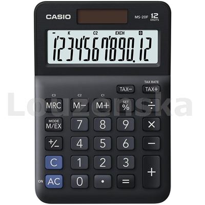 Kalkulačka MS 20 F černá CASIO