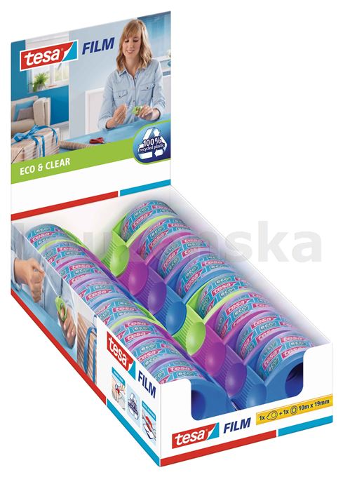 Lepící páska 10mmx19m+odvíječ na prst TESA