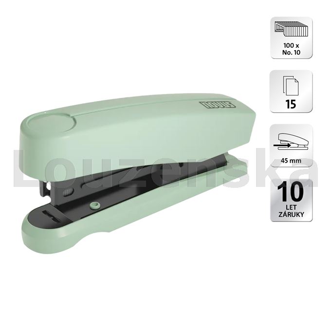 Sešívačka B10 Color ID mátově zelená NOVUS