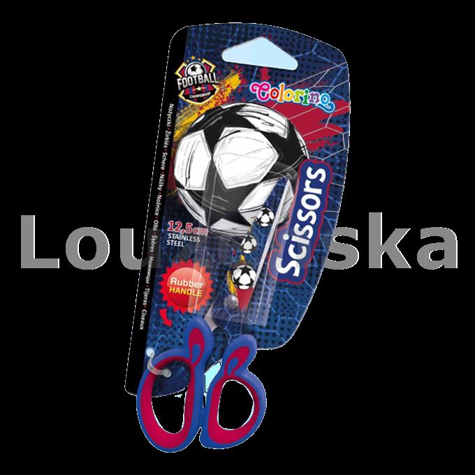 Nůžky 12,5cm kul. hrot Football COLORINO