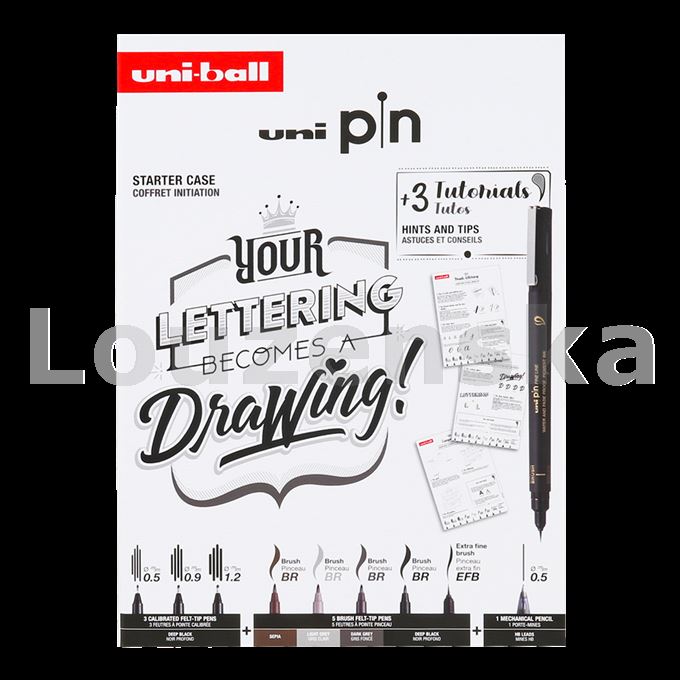 Dárková sada Lettering UNI PIN
