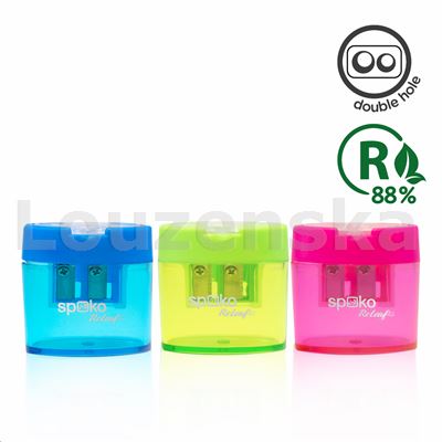 Ořezávátko plast Buddy duo se zásobníkem SPOKO