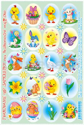 Samolepky velikonoční tvar. 518