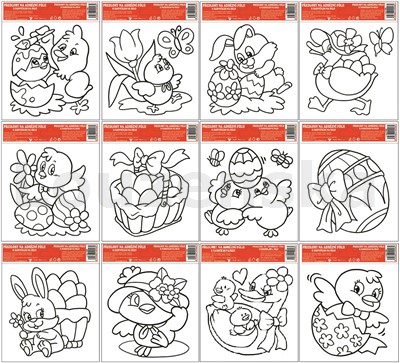 Šablony s vyvýš. konturou velikonoční 1468