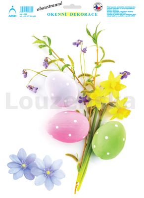 Okenní dekor velik. 33x24cm 588 Vajíčka