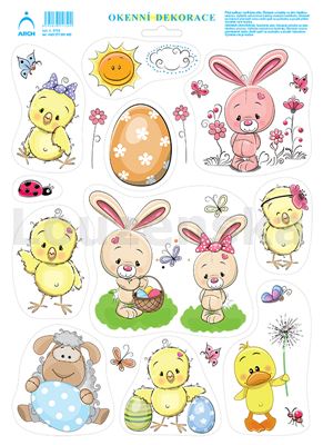 Okenní dekor velik. 33x24cm 5752 