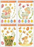 Okenní dekor velik. 30x42cm 6917 Velik.mix s glitry 