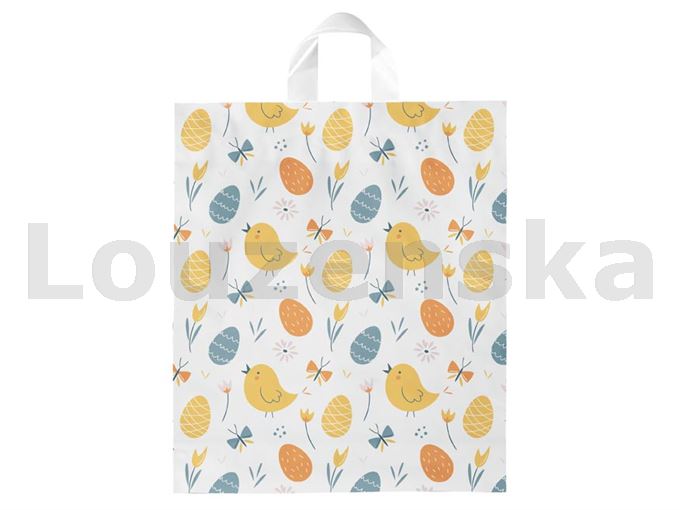 Taška igelit. s uchem velik. Kuřátka 40x46x8cm 