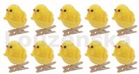 Kuřata žlutá na kolíčku/10ks 17183