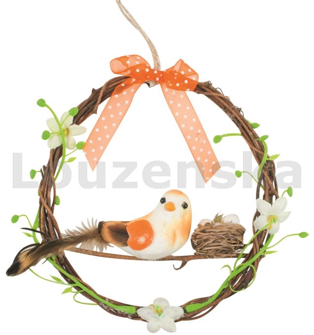 Věnec Ptáček s hnízdem 14cm