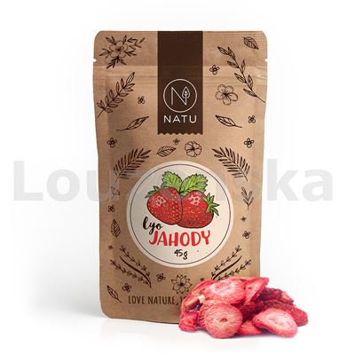 Lyofilizované jahody plátky 45g NATU