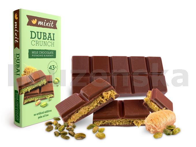 Dubajská čokoláda s pistác. náplní 70g MIXIT