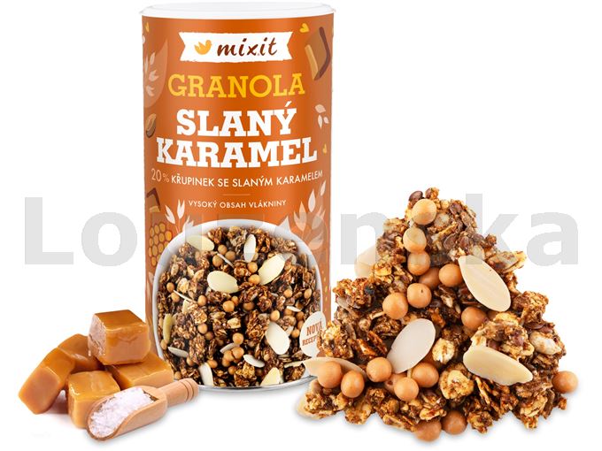 Granola z pece - Slaný karamel 550g MIXIT