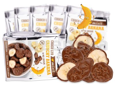 Křupavé banánky v čokoládě do kapsy 70g MIXIT