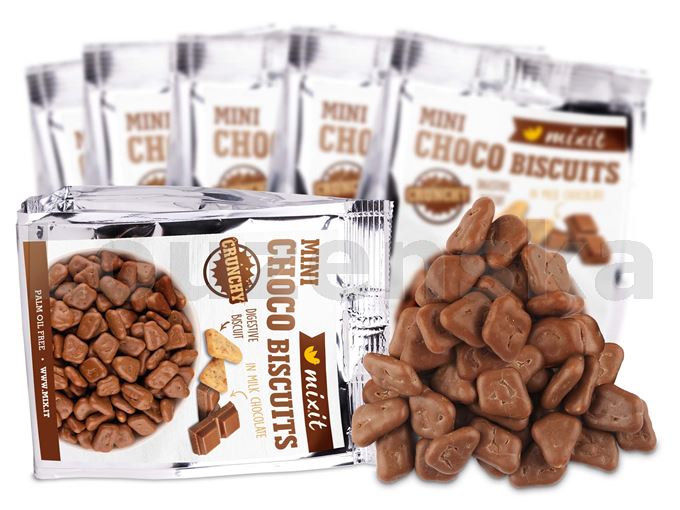 Křehké sušenky v čokoládě do kapsy 80g MIXIT