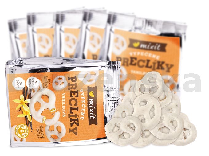 Preclíky do kapsy - Bílá čokoláda a vanilka 70g MIXIT