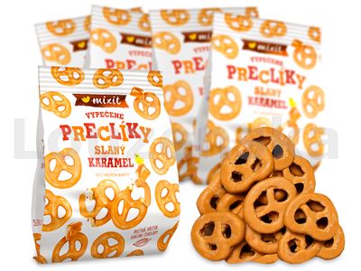 Preclíky do kapsy - Slaný karamel 70g MIXIT