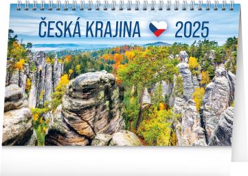 Kal. Česká krajina stolní PRESCO 2025