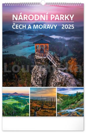 Kal. Národní parky Čech a Moravy nástěnný PRESCO 2025