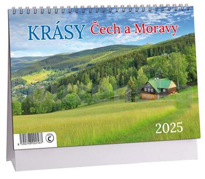 Kal. Krásy Čech a Moravy stolní K 724 ARIA 2025