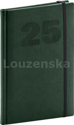 Diář týdenní A5 Vivella Top zelený PRESCO 2025