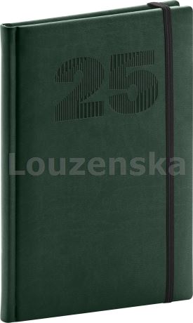 Diář týdenní A5 Vivella Top zelený PRESCO 2025