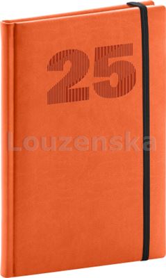 Diář týdenní A5 Vivella Top oranžový PRESCO 2025