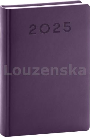 Diář denní A5 Aprint Neo fialový PRESCO 2025