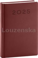 Diář denní A5 Aprint Neo vínový PRESCO 2025