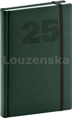 Diář denní A5 Vivella Top zelený PRESCO 2025