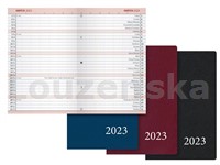 Diář M104/PVC měsíční mix barev MFP 2023